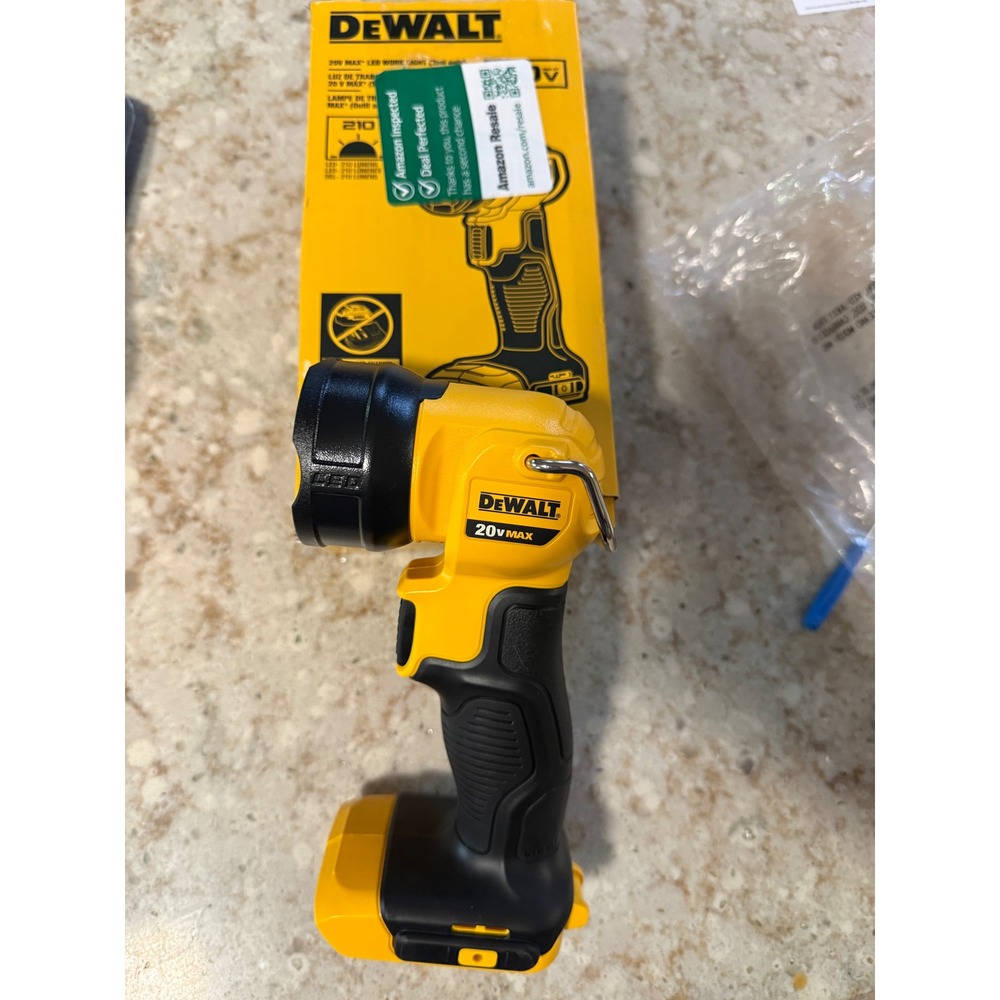 Dewalt DCL040 20V MAX LED Cordless Work Light Flashlight Tool Only Yellow Black